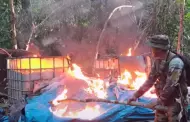 Madre de Dios: Agentes Antidrogas ubican y destruyen dos laboratorios de cocana en Puerto Maldonado
