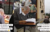 "Nunca es tarde": Adulto mayor aplaudido por buscar ingresar a la UNI