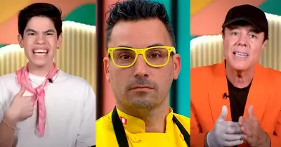 Josi Martnez, Santi Lesmes y Rocky Belmonte en 'El Gran Chef Famosos'.