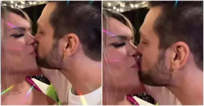 El beso de Nicola Porcella y Wendy Guevara
