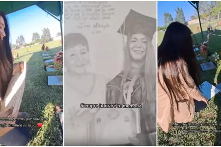 Logra su ttulo universitario y visita la tumba de su madre