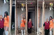 "Todo por ella y para ella": Joven conmueve al reconstruir la casa de su abuelita