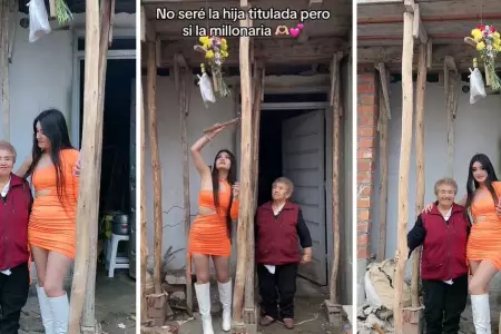 Influencer peruana reconstruye la casa de su abuela.