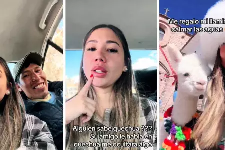 Extranjera sospecha de su novio porque habla en quechua.