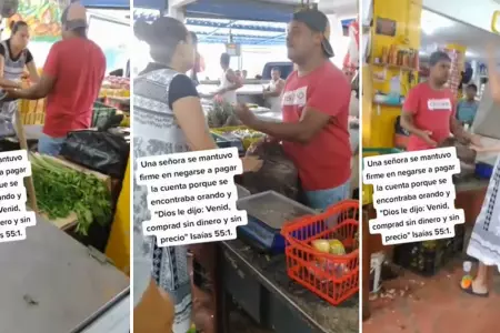 Mujer intent llevar sus compras gratis porque Dios se lo dijo.