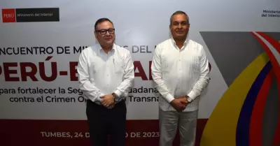 Per y Ecuador firman convenio para luchar contra el crimen organizado transnaci