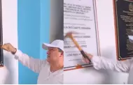 Alcalde de Trujillo destruye placas de honor en colegio por registrar nombres de gestin anterior