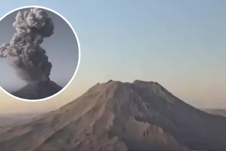 Volcn Ubinas realiz nueva erupcin en Moquegua.