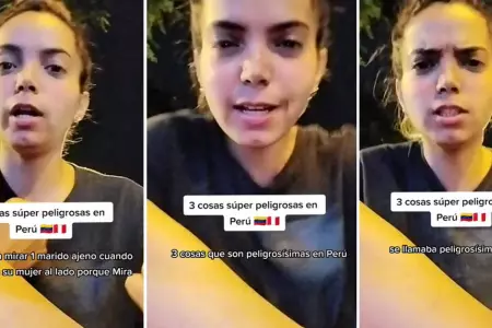 Venezolana sorprende con tres peligros que hay en el Per.