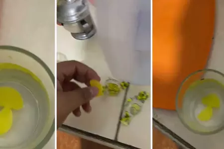 Joven utiliza caramelo de limn para hacer limonada.