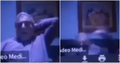 Profesor protagoniza divertido blooper en plena clase virtual