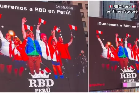 Campaa en Times Square para concierto de RBD en Per