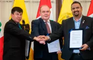 Lpez Aliaga firma convenio internacional con El Salvador y Ecuador para reforzar seguridad ciudadana