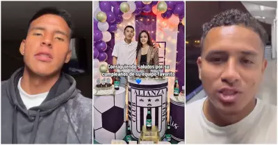 Joven hincha de la 'U' consigue saludos de jugadores de Alianza Lima para su par
