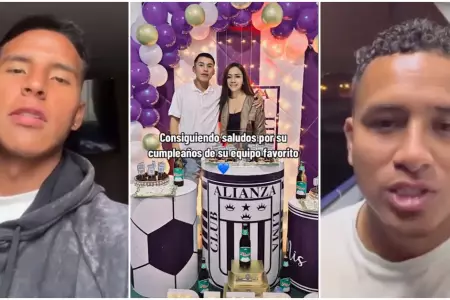 Joven hincha de la 'U' consigue saludos de jugadores de Alianza Lima para su par