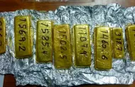 Puno: Incautan ms de 13 kilos de oro valorizados en ms de tres millones de soles