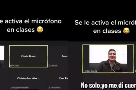 Joven enva tierno mensaje de voz a su novia en plena clase online.