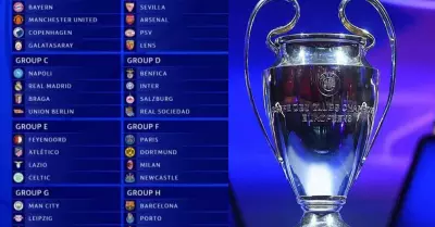 UEFA anunció los grupos de la Champions League 2023/24.