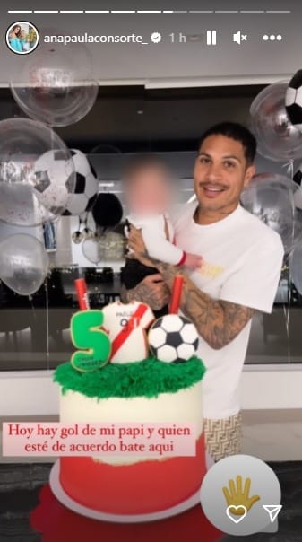 Ana Paula Consorte compartió fotografía de Paolo Guerrero y su hijo.