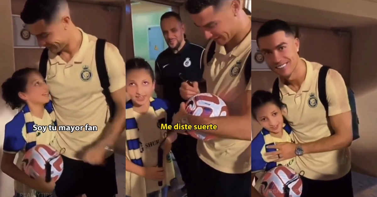 Video del conmovedor gesto de Cristiano Ronaldo con un niño en la