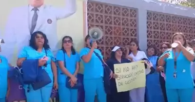 Personal de Salud del Hospital La Caleta piden cambio de gestin en centro mdic