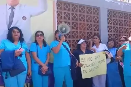 Personal de Salud del Hospital La Caleta piden cambio de gestin en centro mdic