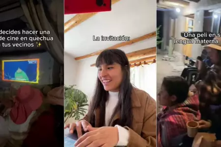 Joven dobla pelculas en quechua para proyectarlas en Cusco.