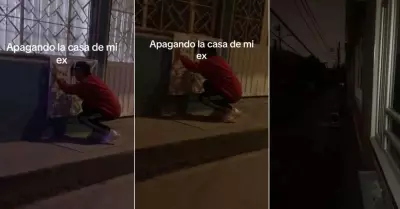 Joven deja sin luz a la casa y el barrio de su exnovia.