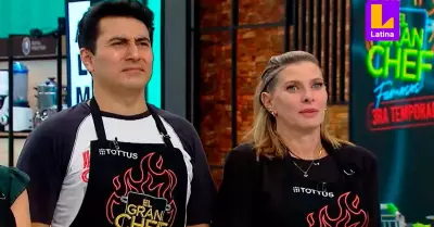 Armando Machuca y Leslie Stewart en 'El Gran Chef Famosos'.