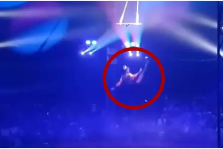 Trapecista rusa cae desde 10 metros de altura en circo