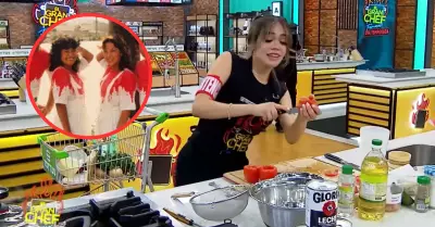 Mayra Goi canta temas de Pintura Roja en 'El Gran Chef Famosos'.