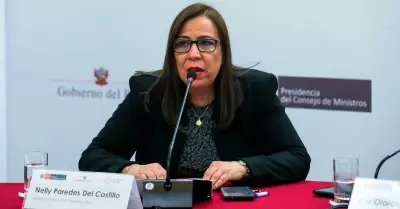 Nelly Paredes, ministra de Agricultura.