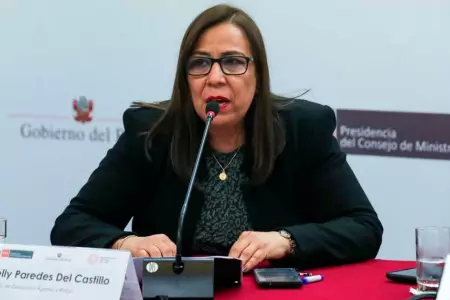 Nelly Paredes, ministra de Agricultura.