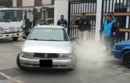San Miguel: Chofer arroll con su auto a un fiscalizador tras ser intervenido e intent darse a la fuga