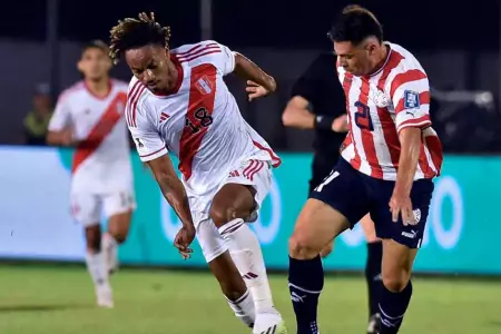 Selección Peruana contra Paraguay.