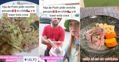 Joven rusa indignada por el ceviche que prob en Chile.