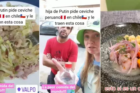 Joven rusa indignada por el ceviche que prob en Chile.