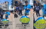 Vendedor de limones sorprende al caminar con su propia 'seguridad': "todo por el oro verde"