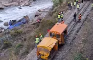 Cusco: Tren se descarrila por derrumbe en Machu Picchu dejando un muerto y dos heridos
