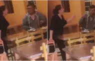 Con las manos en la grasa! Mujer sorprende a su esposo e hijo en pollera tras escapar de sus lentejas