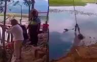 Oxapampa: Se desplom! Viceministra de Turismo sufre aparatosa cada en laguna de Villa Rica
