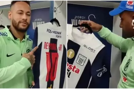 Alianza Lima regala sus camisetas a jugadores Brasil