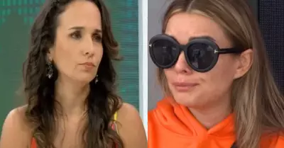 rika Villalobos se muestra incmoda al preguntarle por Fiorella Retiz.