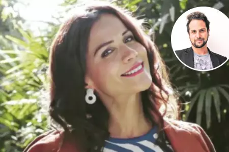 Mnica Snchez se muestra junto al argentino Daniel Sacro.