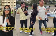 "Me encantaría que gane Perú": Tiktoker pregunta el score a las afueras del Monumental