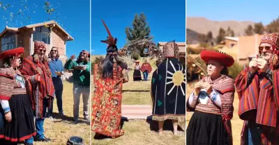 Pareja de chilenos se casan al estilo inca en Cusco.