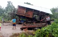 Pasco: Alarmante! Fuertes vientos causan graves daos en techos de al menos 14 viviendas de Oxapampa