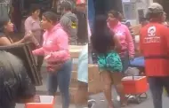 "Dos mujeres, un camino": Mujer enfrenta a la amante de su esposo en plena va pblica