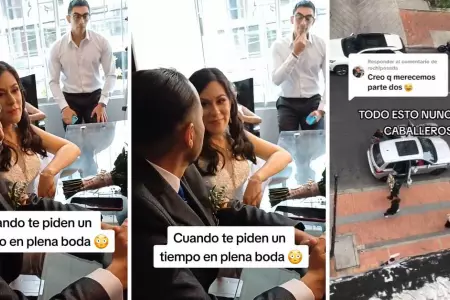 Novia pide tiempo antes de dar "el s" en plena boda.