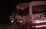 (VIDEO) Trgico accidente en Arequipa: Choque entre minivan y volquete deja al menos 10 fallecidos